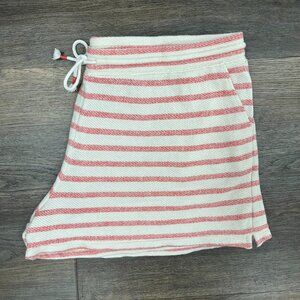 Old Navy Red & White Striped Lounge Shorts